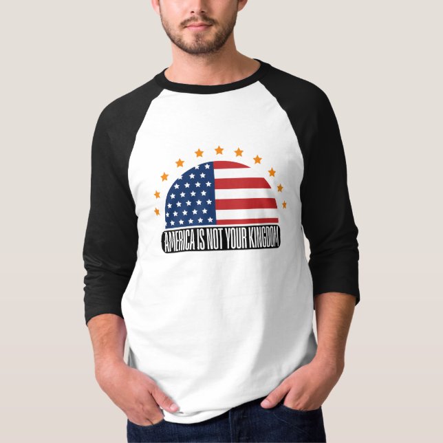 Amerika är inte ert land - uppror t shirt (Framsida)