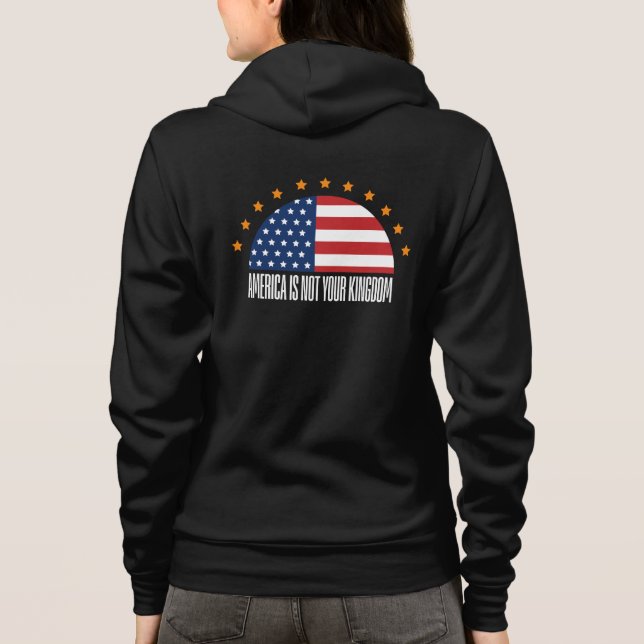 Amerika är inte ert land - uppror t shirt (Baksida)