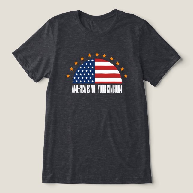 Amerika är inte ert land - uppror t shirt (Design Framsida)