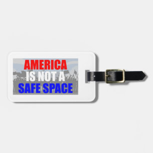 Amerika är inte ett Säkert område Bagagebricka