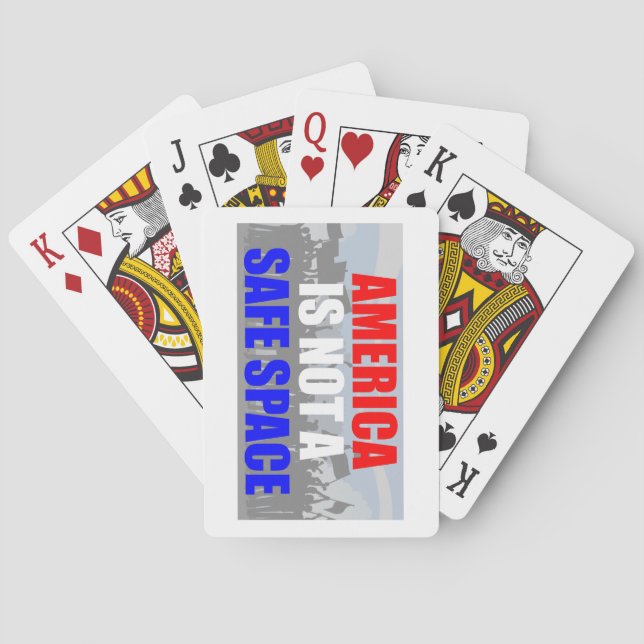 Amerika är inte ett Säkert område Casinokort (Baksidan)