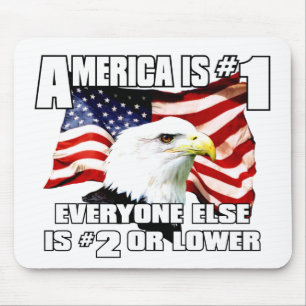 Amerika är numrerar 1 musmatta
