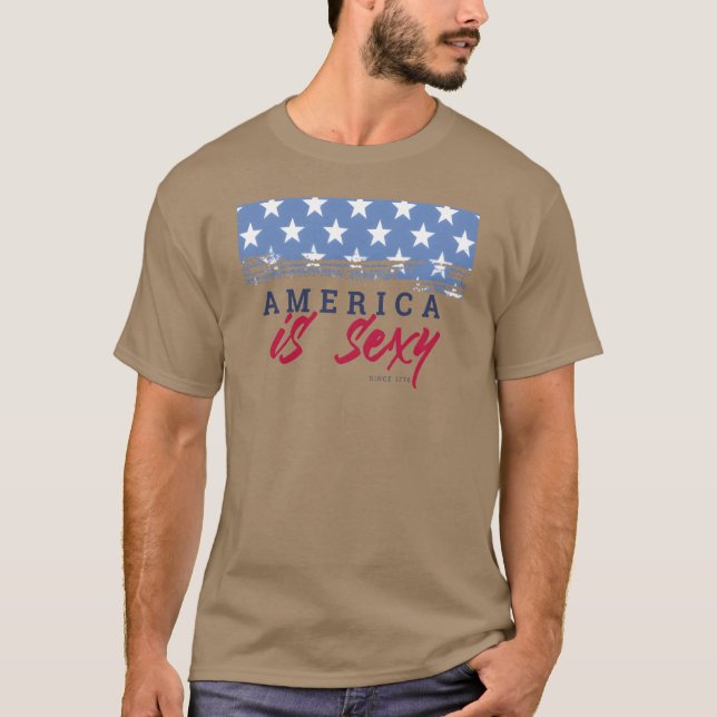 Amerika är sey familj t shirt (Framsida)