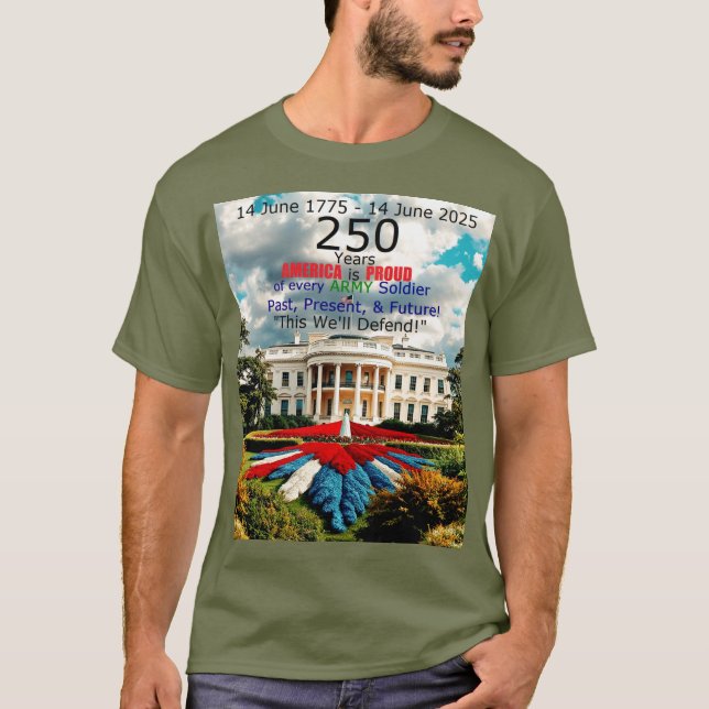 Amerika är stolt över armén t shirt (Framsida)