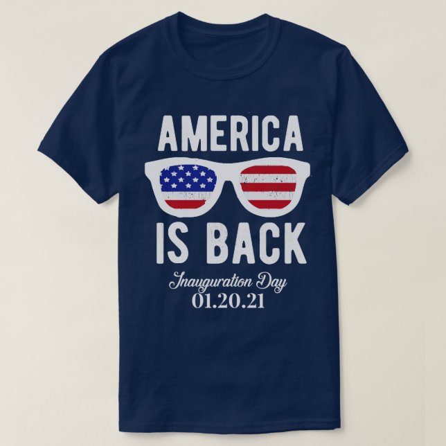 Amerika är tillbaka t shirt (Design framsida)