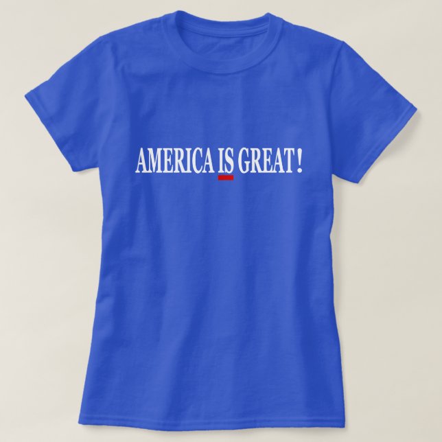 Amerika ÄR underbar! Anti trumfT-tröja Tröja (Design framsida)