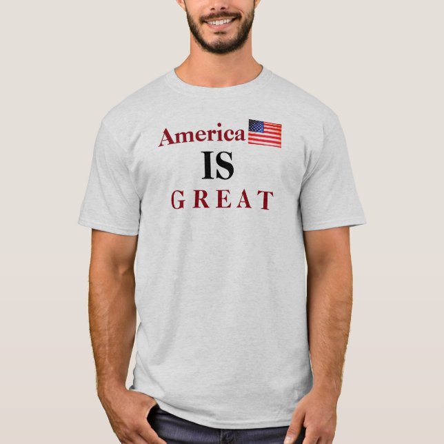 AMERIKA ÄR UNDERBAR T SHIRT (Framsida)