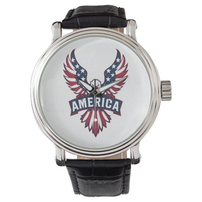 Amerika. Armbandsur (Framsida)