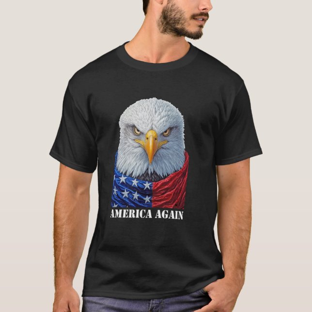 Amerika Återigen Vårt Hem För Evigt T Shirt (Framsida)