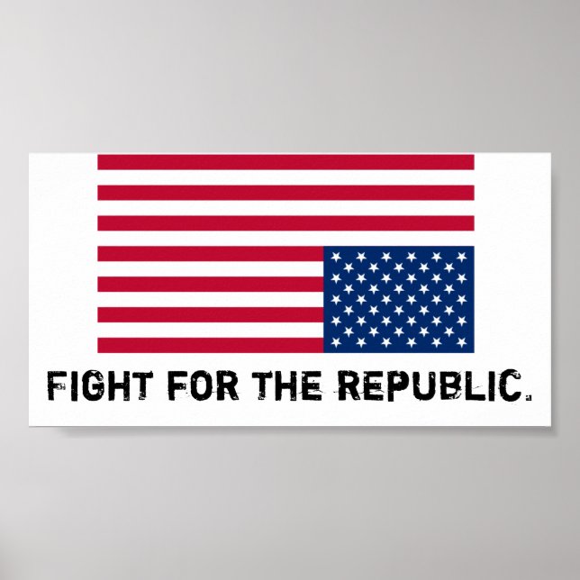 Amerika befinner sig i nöd, kamp för republiken. poster (Framsidan)
