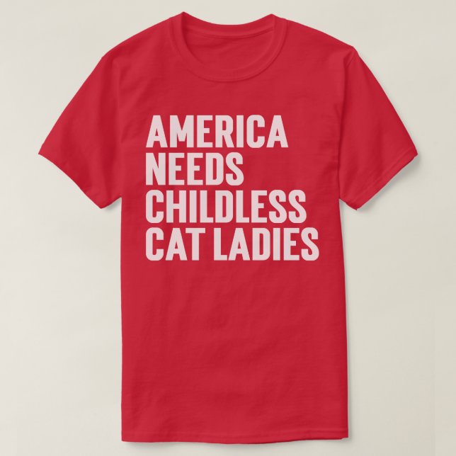 Amerika behöver barnfri katt Dam T Shirt (Design framsida)