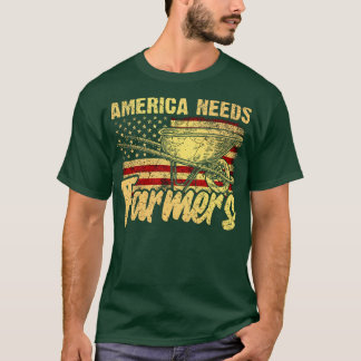 Amerika behöver jordbrukare t shirt