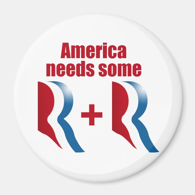 AMERIKA BEHÖVER VISSA R OCH R.png Magnet (Framsidan)