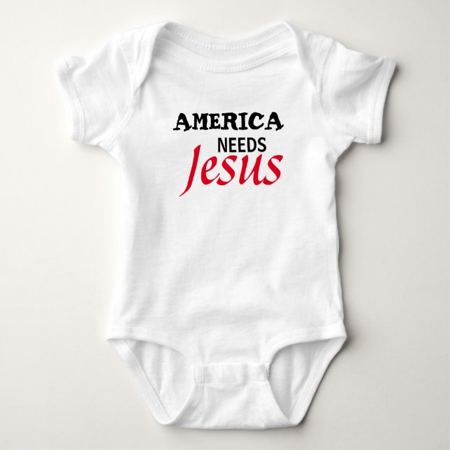Amerika behovsJESUS T-tröja T-shirt (Framsida)