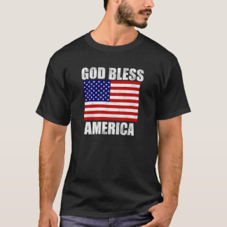 Amerika bleknade den mörka skjortan t shirt