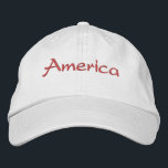 Amerika Broderad Keps<br><div class="desc">Amerika Underbaren. Bära med pridet.</div>