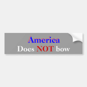 Amerika bugar inte bildekal