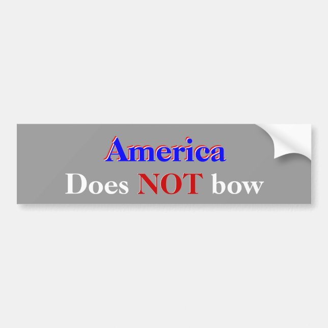 Amerika bugar inte bildekal (Framsidan)