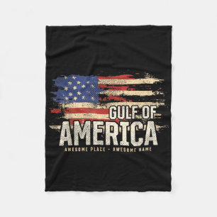 Amerika Bukt i USA Grunge Patriotic Fleecefilt
