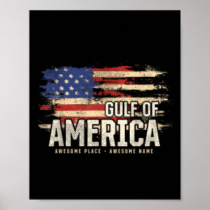 Amerika Bukt i USA Grunge Patriotic Poster