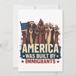 Amerika Byggdes av "Immigration Trump Demokrates" Meddelande
