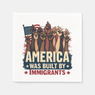 Amerika Byggdes av "Immigration Trump Demokrates" Pappersservett