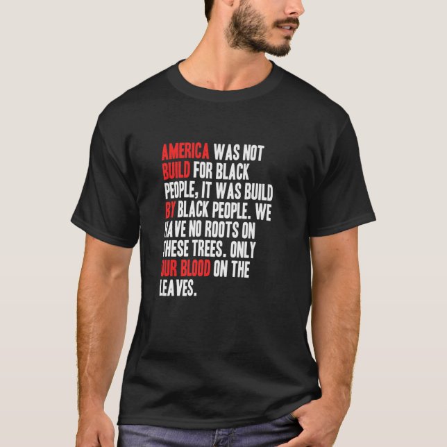 Amerika bygger sitt blod från USA T Shirt (Framsida)