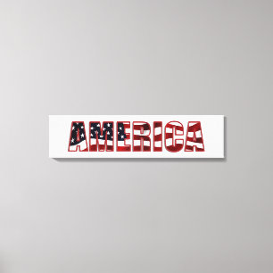 Amerika Canvastryck