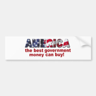 Amerika - de bäst regerings- pengarna kan köp bildekal
