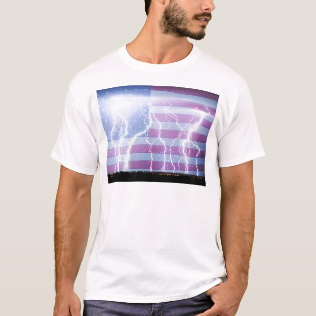Amerika det kraftigt t shirt (Framsida)