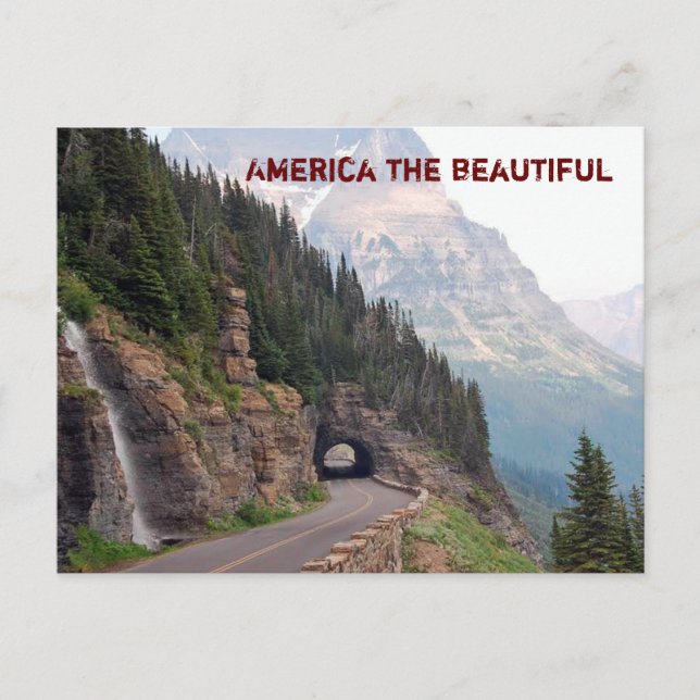 Amerika - det vackra vykortet vykort (Framsida)