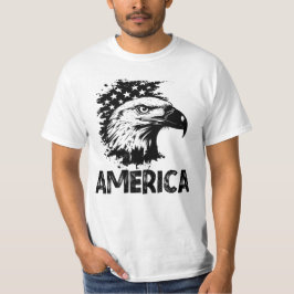 Amerika, Eagle Flagga USA Manar T Shirt