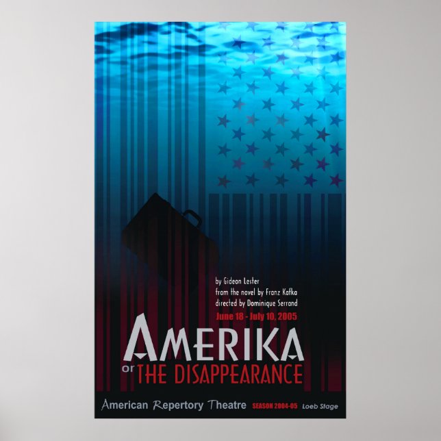 AMERIKA eller försvinnandet Poster (Framsidan)