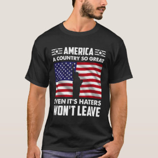 Amerika en Land så Underbar till och med att det ä T Shirt