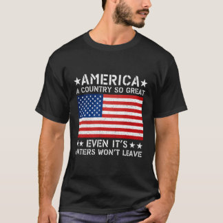 Amerika en Land så Underbar till och med att det ä T Shirt