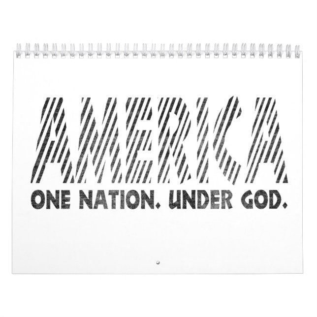Amerika, en nation under gud, american T-Shirt Kalender (Omslag)
