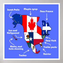 Amerika enligt européer poster