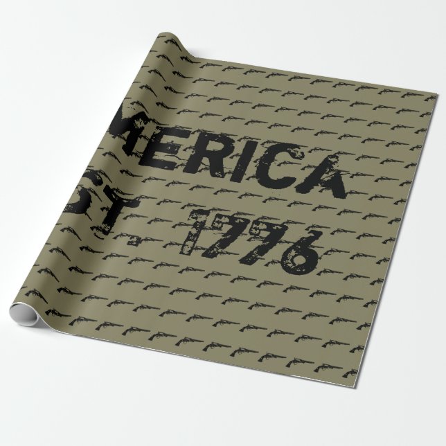 Amerika EST. 1776 Presentpapper (Utrullad)