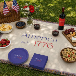 Amerika est 1776 Typografi 4 juli Neutral Filt