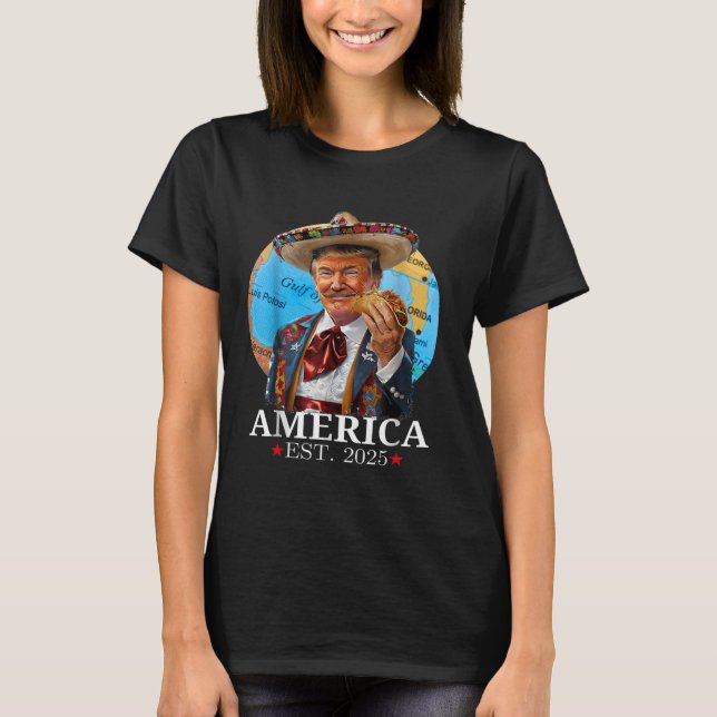 Amerika Est 2025 Retro Vintage Beach T-Shirt  (Framsida)