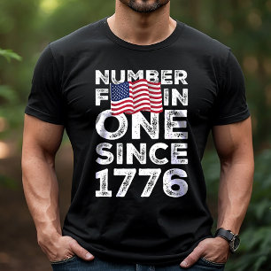 Amerika Ett Sedan 1776 Patriotisk T Shirt