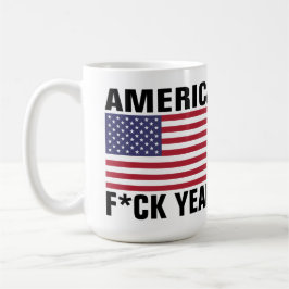 Amerika F*ck yeah! Roligt Kaffemugg