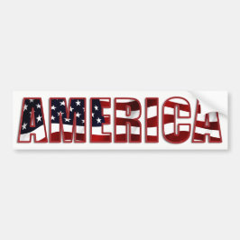 Amerika färgstarka och patriotiska bildekal