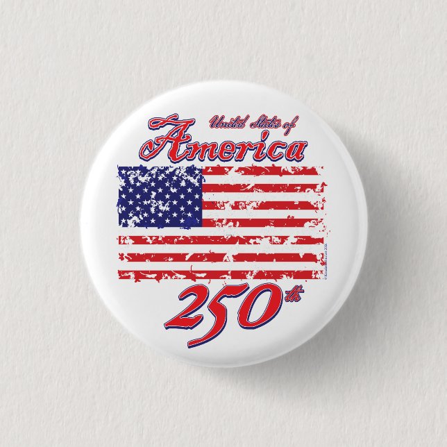 Amerika firar 250-årsjubileum knapp (Framsida)