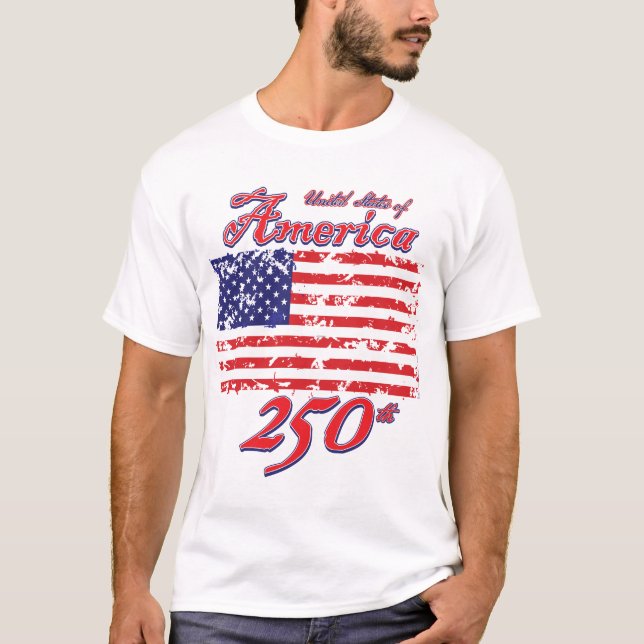 Amerika firar 250-årsjubileum t shirt (Framsida)