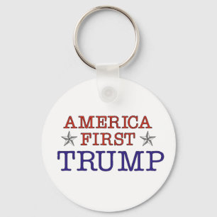 Amerika First Trump Nyckelring