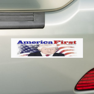 Amerika First Trump stars och stripes Bildekal