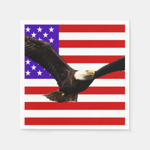 Amerika flaggaörn USA Pappersservett