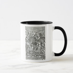 Amerika flammar in mugg
