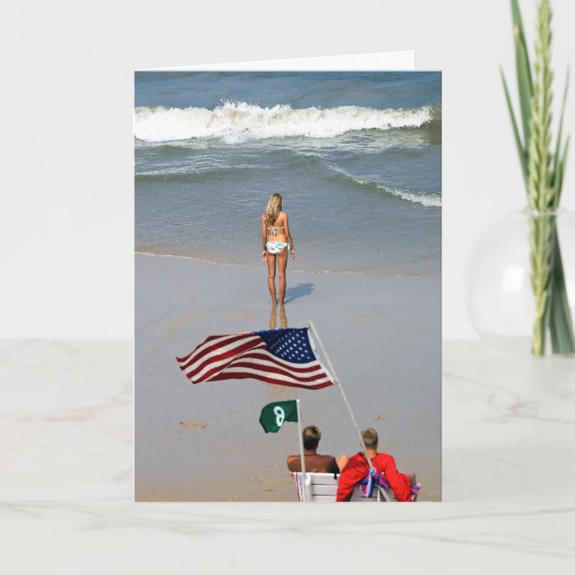 Amerika flickalivräddarear kort (Framsida)